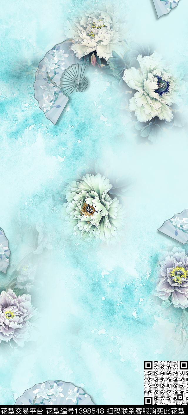 简约数码华亿平台花卉数码印花华亿平台下载（图片编号: 1398548） - 瓦栏（Walan）