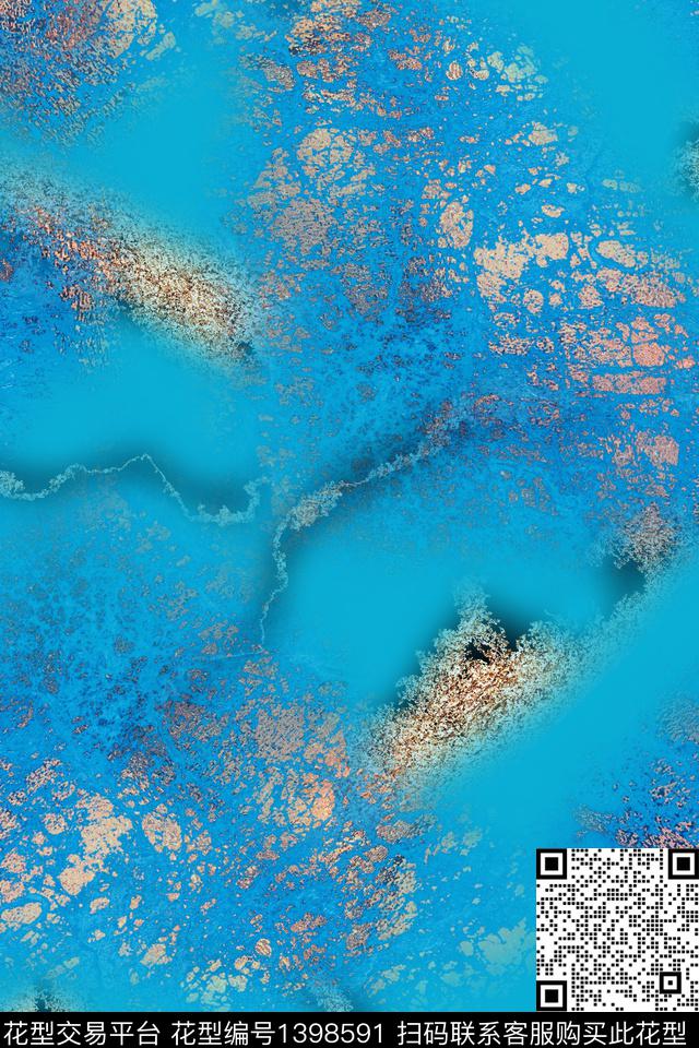 数码华亿平台大牌风抽象数码印花华亿平台下载（图片编号: 1398591） - 瓦栏（Walan）