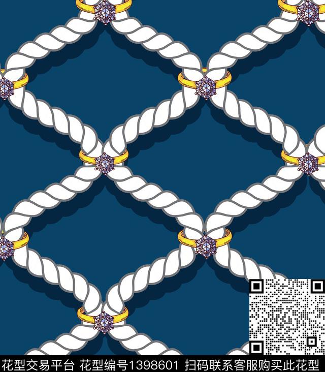 几何珠宝宝石格子传统印花华亿平台下载（图片编号: 1398601） - 瓦栏（Walan）