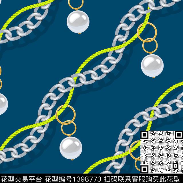 珠宝宝石链条扭绳传统印花华亿平台下载（图片编号: 1398773） - 瓦栏（Walan）