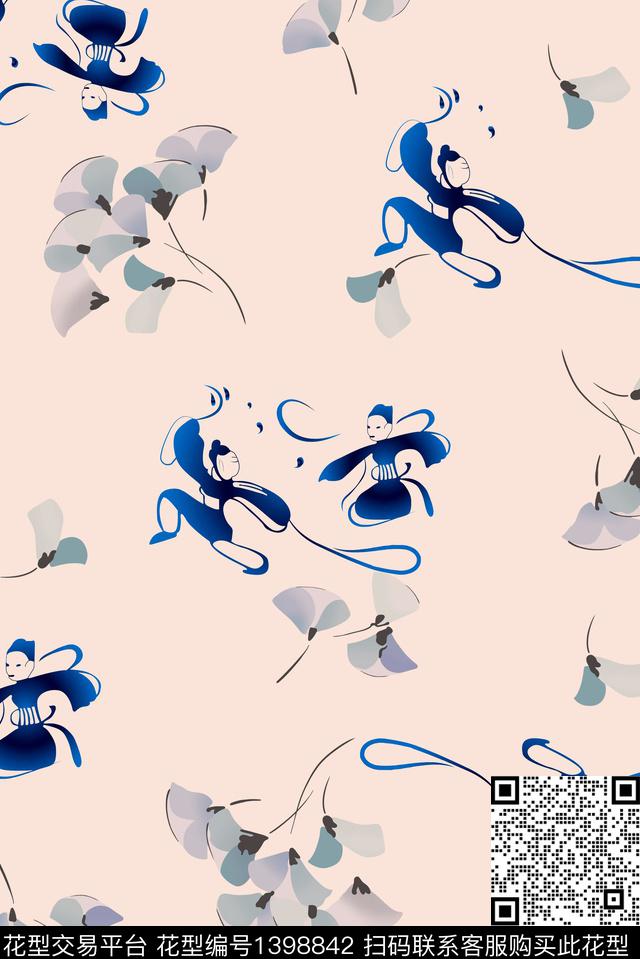 数码华亿平台女装花卉数码印花华亿平台下载（图片编号: 1398842） - 瓦栏（Walan）