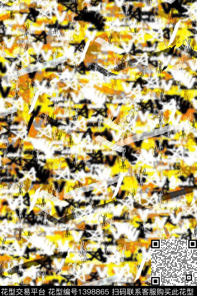 抽象男装家居服户外传统印花华亿平台下载（图片编号: 1398865） - 瓦栏（Walan）