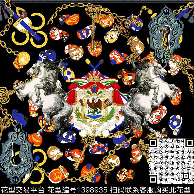 定位花链条男装数码印花华亿平台下载（图片编号: 1398935） - 瓦栏（Walan）