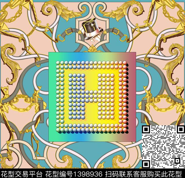 定位花链条男装数码印花华亿平台下载（图片编号: 1398936） - 瓦栏（Walan）