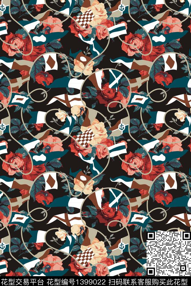 趋势华亿平台时尚春夏华亿平台数码印花华亿平台下载（图片编号: 1399022） - 瓦栏（Walan）