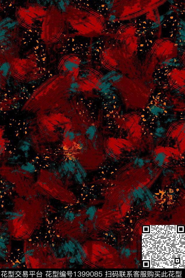 肌理满版散花中老年传统印花华亿平台下载（图片编号: 1399085） - 瓦栏（Walan）