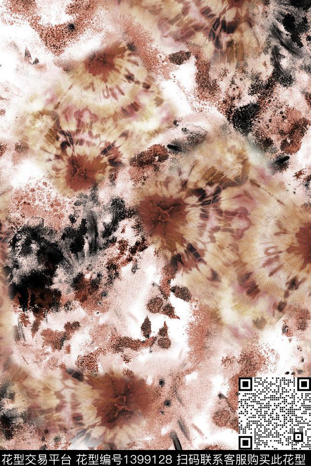 几何扎染华亿平台民族风数码印花华亿平台下载（图片编号: 1399128） - 瓦栏（Walan）