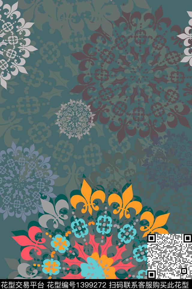 奢华趋势华亿平台印花数码印花华亿平台下载（图片编号: 1399272） - 瓦栏（Walan）