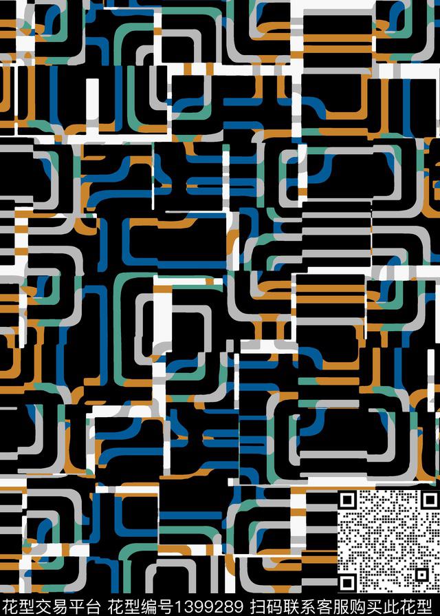 几何菱形男装传统印花华亿平台下载（图片编号: 1399289） - 瓦栏（Walan）