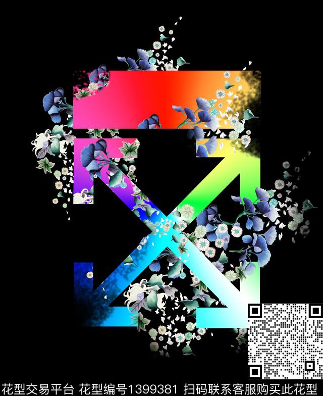 几何定位花数码华亿平台数码印花华亿平台下载（图片编号: 1399381） - 瓦栏（Walan）