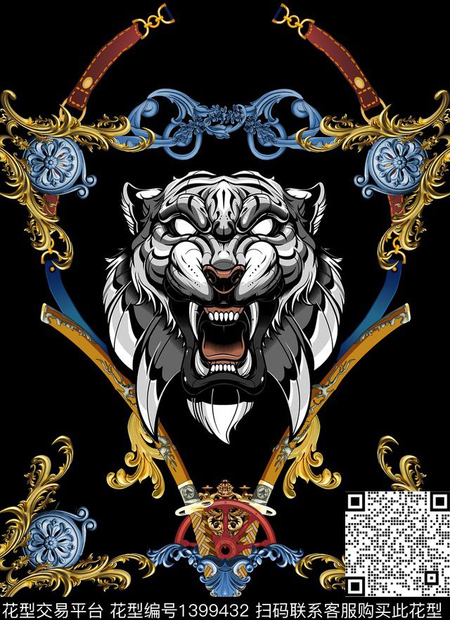 航海奢华朋克数码印花华亿平台下载（图片编号: 1399432） - 瓦栏（Walan）