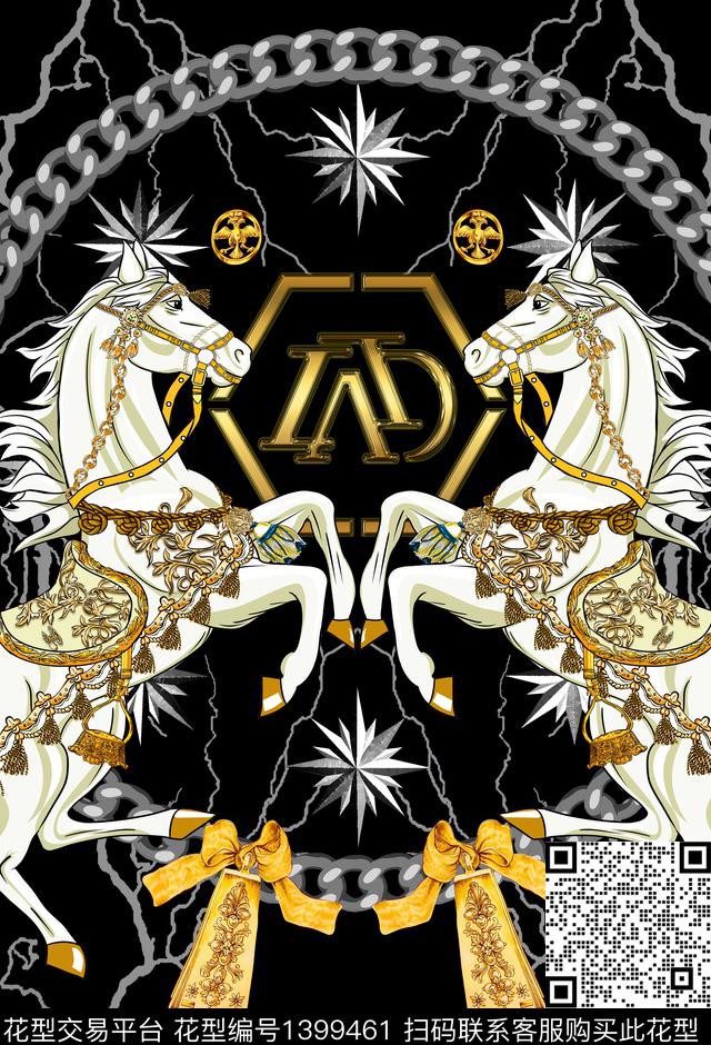 男装满版花定位花宫廷风数码印花华亿平台下载（图片编号: 1399461） - 瓦栏（Walan）