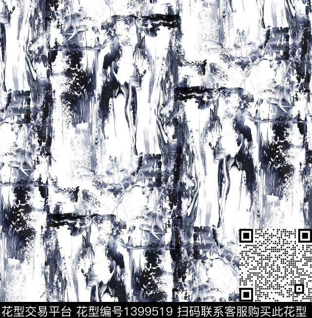 水彩笔触油画华亿平台数码印花华亿平台下载（图片编号: 1399519） - 瓦栏（Walan）