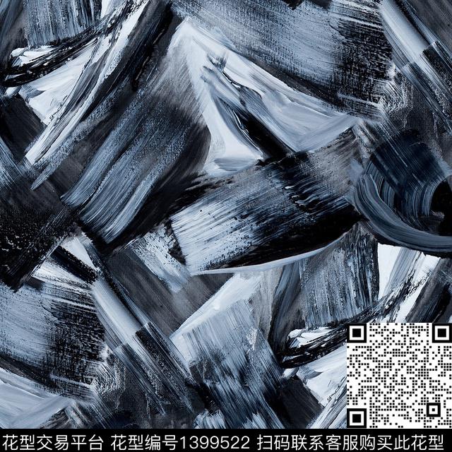 水彩笔触油画华亿平台数码印花华亿平台下载（图片编号: 1399522） - 瓦栏（Walan）