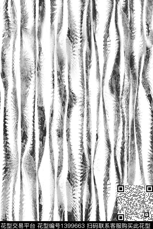 简约黑白华亿平台肌理数码印花华亿平台下载（图片编号: 1399663） - 瓦栏（Walan）