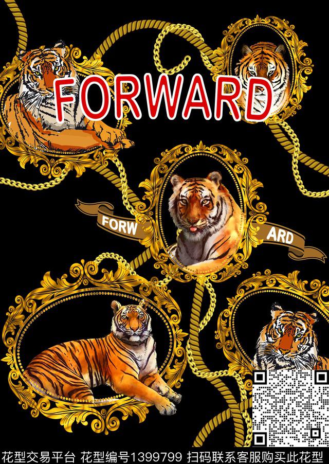 定位花动物牛数码印花华亿平台下载（图片编号: 1399799） - 瓦栏（Walan）