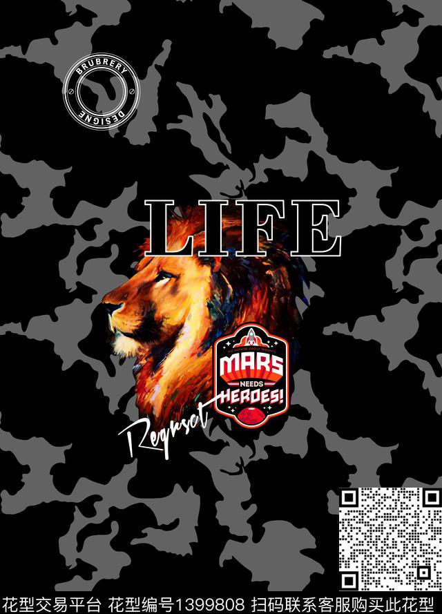 定位花男装满版花大牌风数码印花华亿平台下载（图片编号: 1399808） - 瓦栏（Walan）