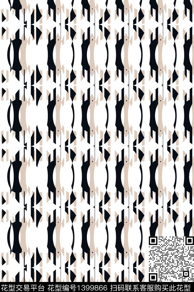 几何简约格子数码印花华亿平台下载（图片编号: 1399866） - 瓦栏（Walan）