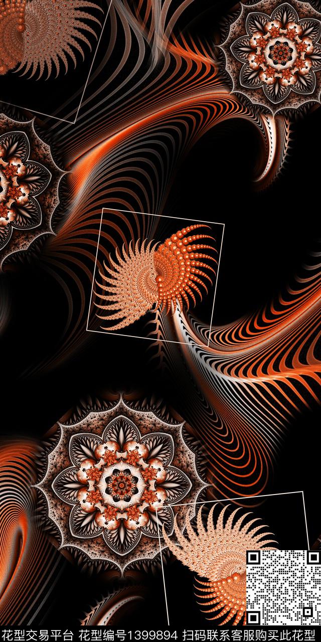 几何民族风雕印华亿平台数码印花华亿平台下载（图片编号: 1399894） - 瓦栏（Walan）