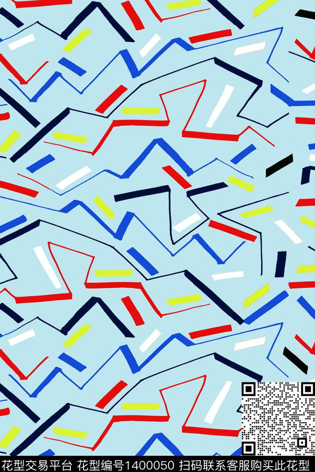 年轻女性线条清爽底花卉传统印花华亿平台下载（图片编号: 1400050） - 瓦栏（Walan）