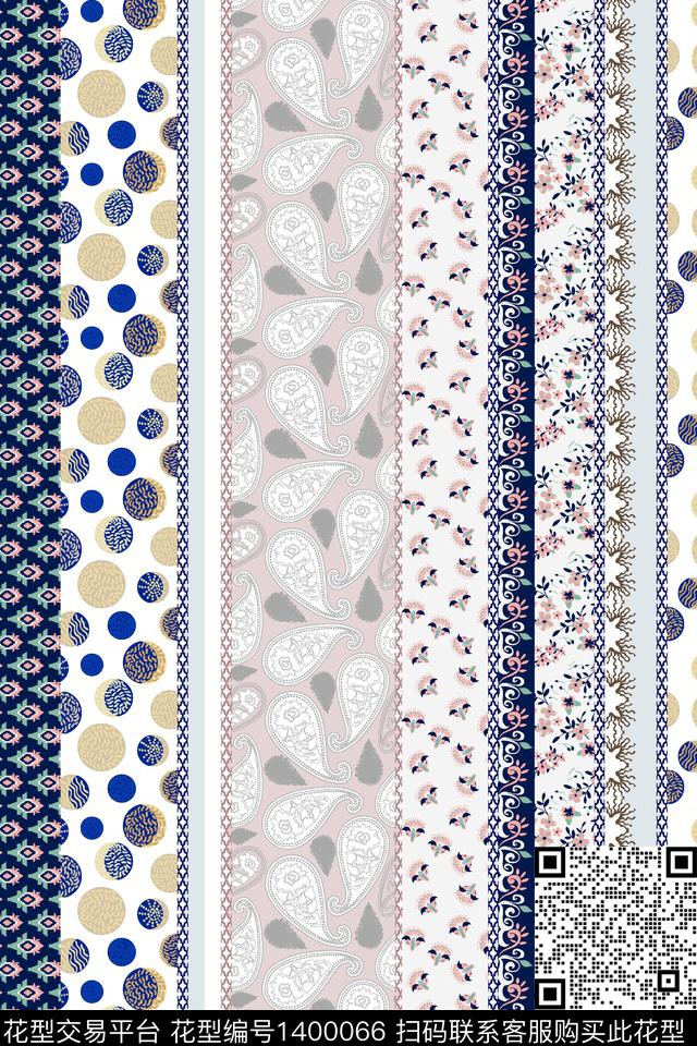 几何民族风热带华亿平台数码印花华亿平台下载（图片编号: 1400066） - 瓦栏（Walan）