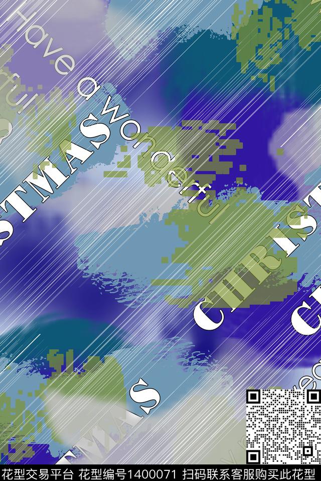 线条字母数码华亿平台数码印花华亿平台下载（图片编号: 1400071） - 瓦栏（Walan）