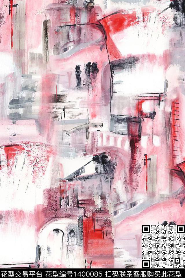 时尚肌理小清新数码印花华亿平台下载（图片编号: 1400085） - 瓦栏（Walan）