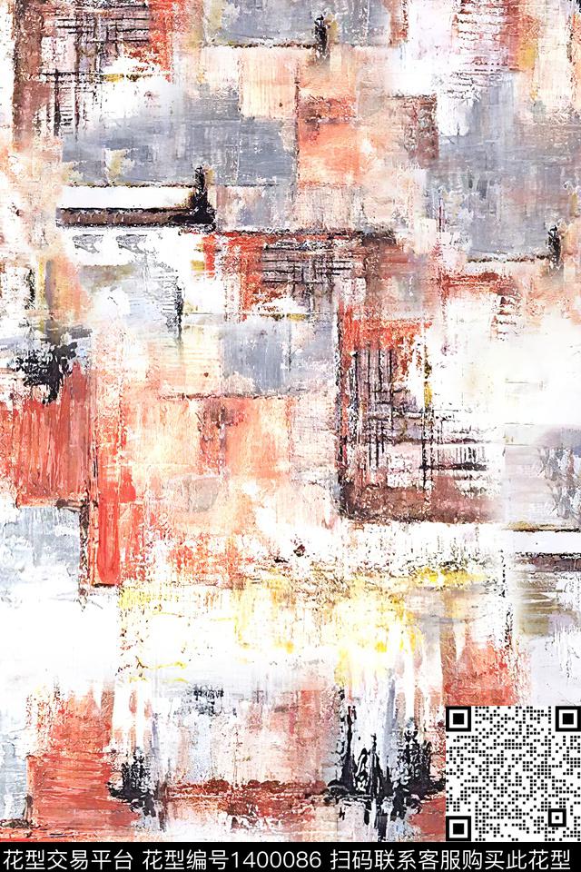 时尚肌理小清新数码印花华亿平台下载（图片编号: 1400086） - 瓦栏（Walan）