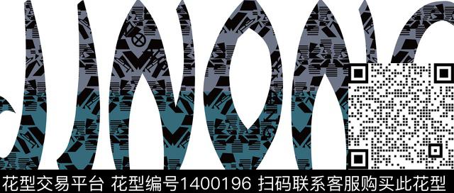 文字休闲手绘传统印花华亿平台下载（图片编号: 1400196） - 瓦栏（Walan）