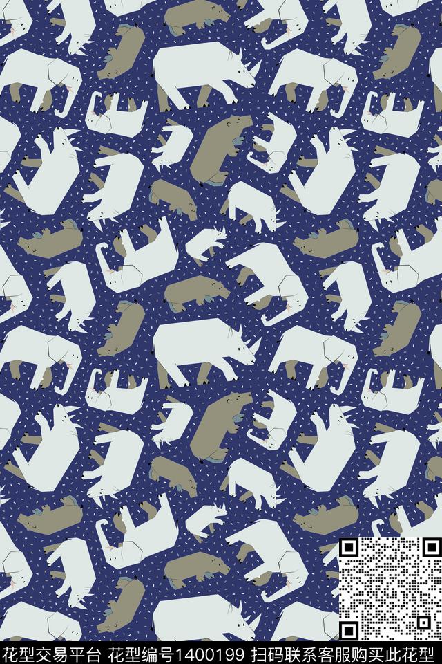 大牌风男装满版花动物传统印花华亿平台下载（图片编号: 1400199） - 瓦栏（Walan）