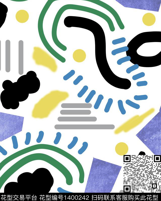 几何格子数码华亿平台数码印花华亿平台下载（图片编号: 1400242） - 瓦栏（Walan）