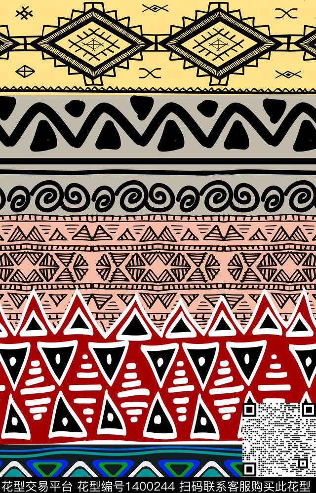 几何格子数码华亿平台数码印花华亿平台下载（图片编号: 1400244） - 瓦栏（Walan）