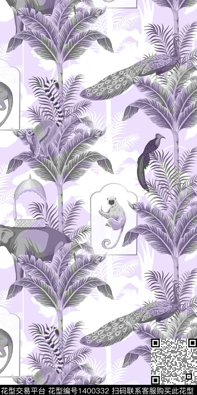 简约数码华亿平台动物数码印花华亿平台下载（图片编号: 1400332） - 瓦栏（Walan）