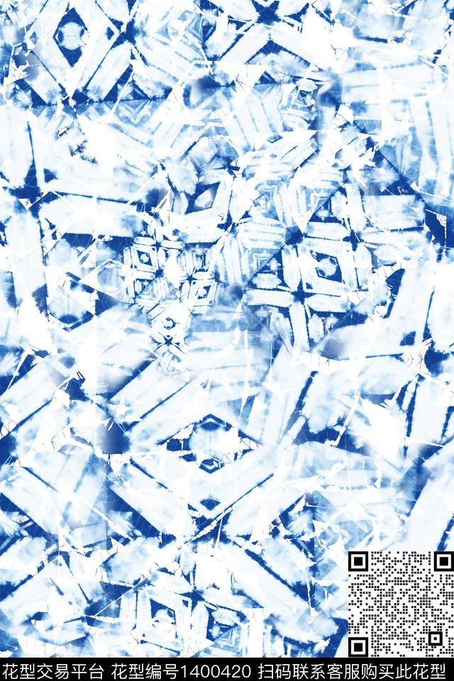 肌理大牌风真丝数码印花华亿平台下载（图片编号: 1400420） - 瓦栏（Walan）