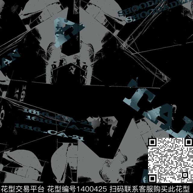 几何男装满版花大牌风传统印花华亿平台下载（图片编号: 1400425） - 瓦栏（Walan）