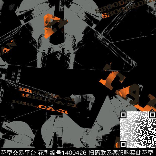 几何男装满版花大牌风传统印花华亿平台下载（图片编号: 1400426） - 瓦栏（Walan）