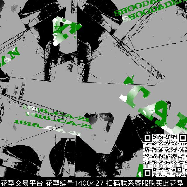 几何男装满版花大牌风传统印花华亿平台下载（图片编号: 1400427） - 瓦栏（Walan）