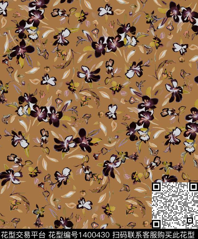 数码华亿平台花卉小碎花数码印花华亿平台下载（图片编号: 1400430） - 瓦栏（Walan）