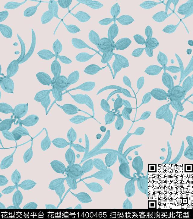 扎染华亿平台花卉春夏华亿平台传统印花华亿平台下载（图片编号: 1400465） - 瓦栏（Walan）