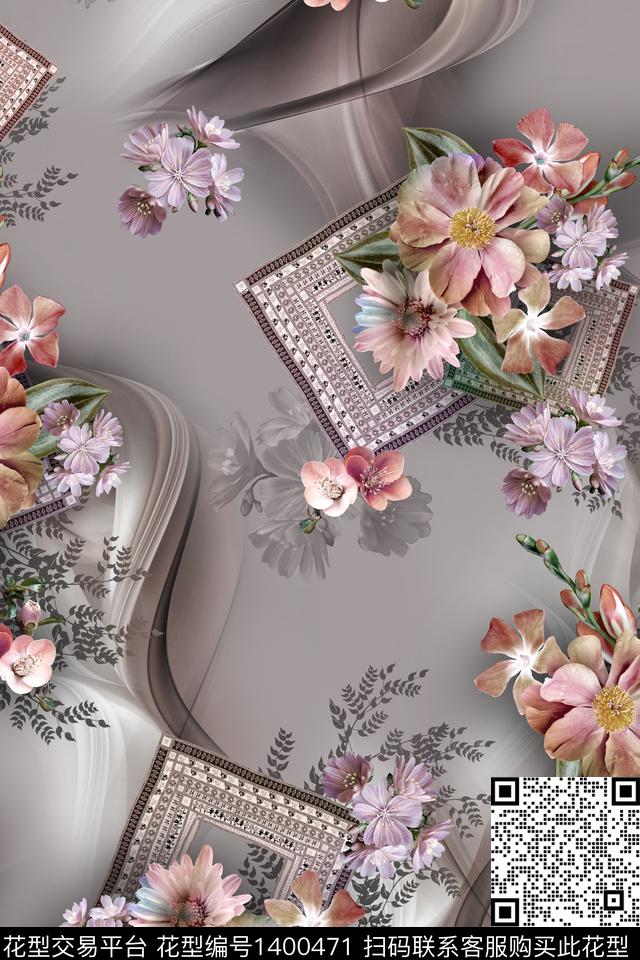 几何审中老年数码印花华亿平台下载（图片编号: 1400471） - 瓦栏（Walan）