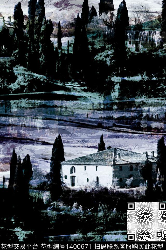 男装满版花女装男装数码印花华亿平台下载（图片编号: 1400671） - 瓦栏（Walan）