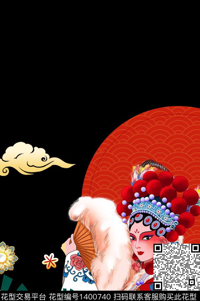 女装定位花数码华亿平台人物数码印花华亿平台下载（图片编号: 1400740） - 瓦栏（Walan）