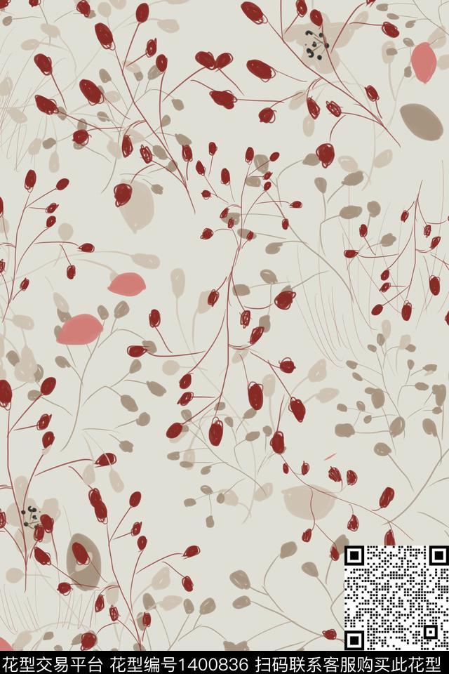 花卉春夏华亿平台年轻女性数码印花华亿平台下载（图片编号: 1400836） - 瓦栏（Walan）