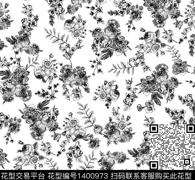 趋势华亿平台连衣裙黑白华亿平台数码印花华亿平台下载（图片编号: 1400973） - 瓦栏（Walan）