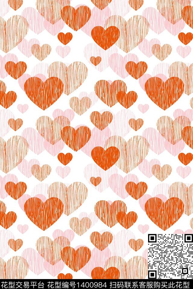 爱心雪纺大牌风传统印花华亿平台下载（图片编号: 1400984） - 瓦栏（Walan）