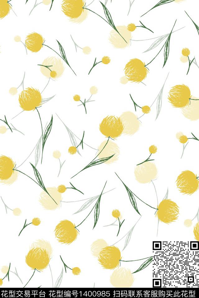 雪纺大牌风小清新传统印花华亿平台下载（图片编号: 1400985） - 瓦栏（Walan）