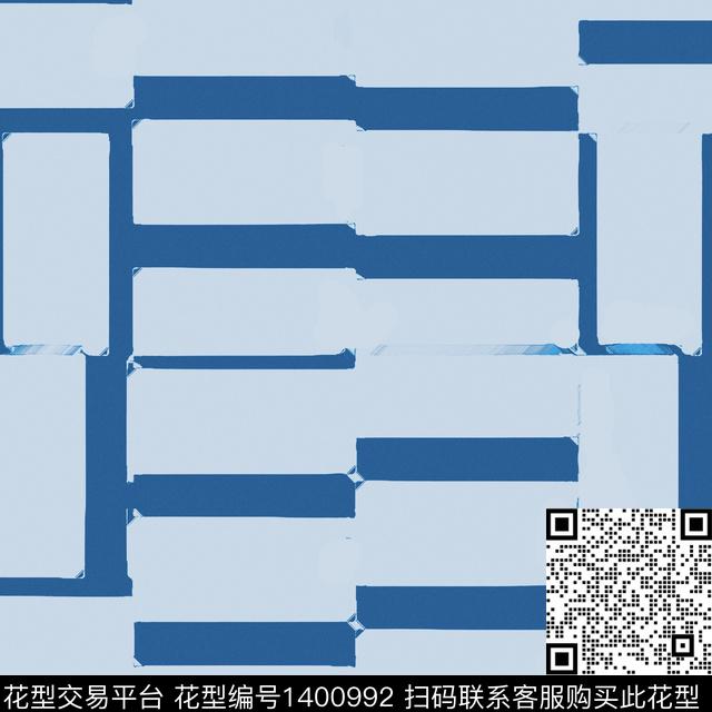 几何格子抽象数码印花华亿平台下载（图片编号: 1400992） - 瓦栏（Walan）