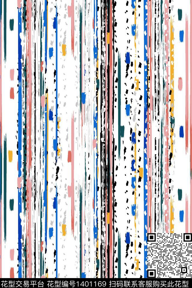 几何肌理大牌风数码印花华亿平台下载（图片编号: 1401169） - 瓦栏（Walan）