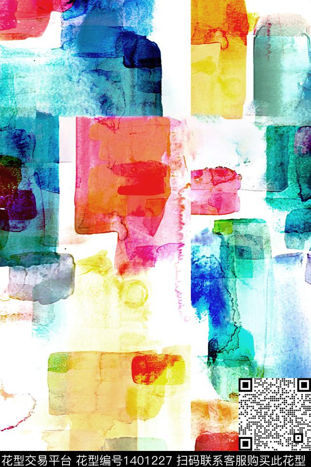 时尚肌理抽象数码印花华亿平台下载（图片编号: 1401227） - 瓦栏（Walan）