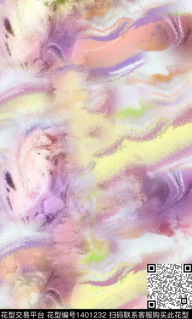 时尚肌理抽象数码印花华亿平台下载（图片编号: 1401232） - 瓦栏（Walan）